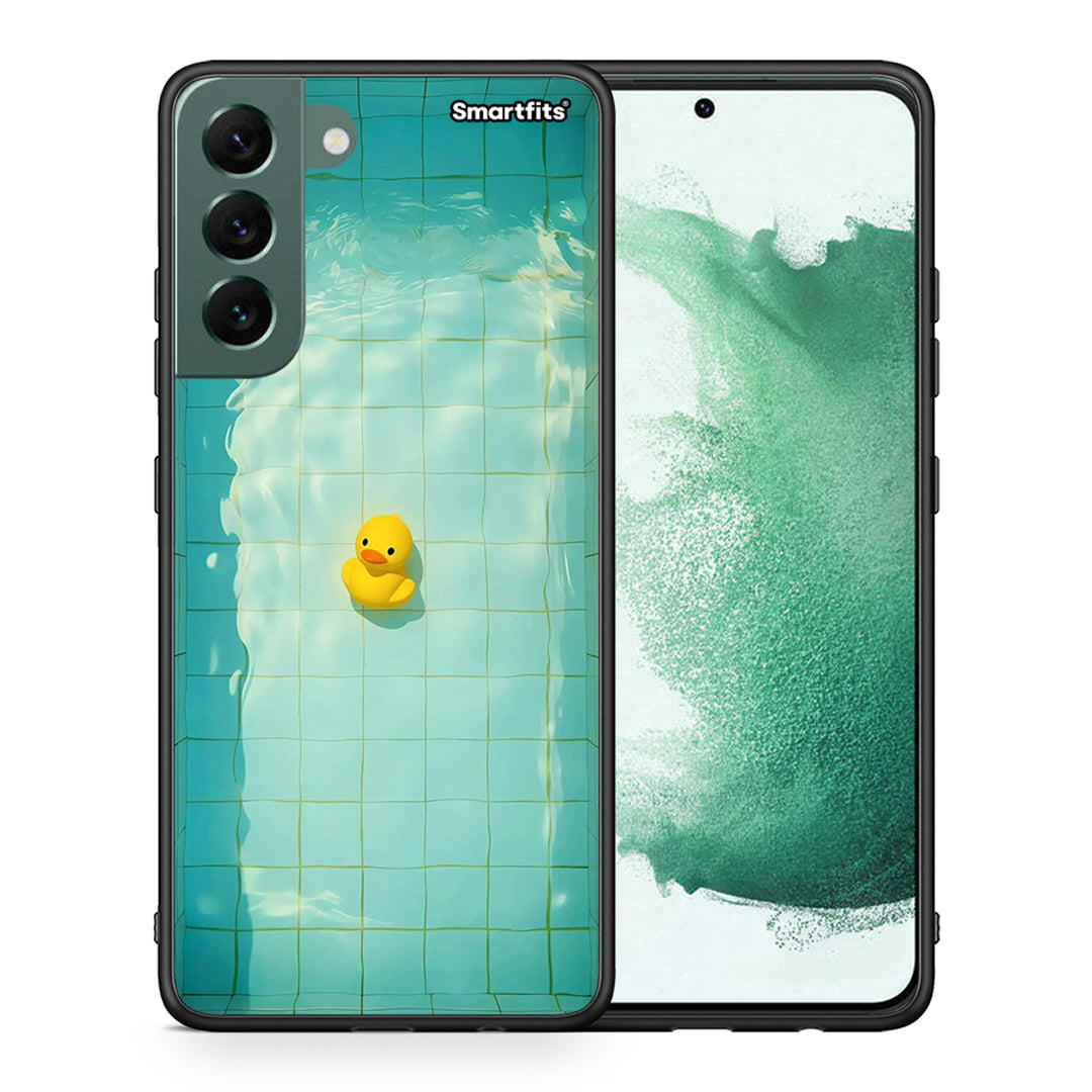 Θήκη Samsung S22 Plus Yellow Duck από τη Smartfits με σχέδιο στο πίσω μέρος και μαύρο περίβλημα | Samsung S22 Plus Yellow Duck case with colorful back and black bezels