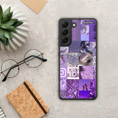 Purple Aesthetic Collage - Samsung Galaxy S22 θήκη