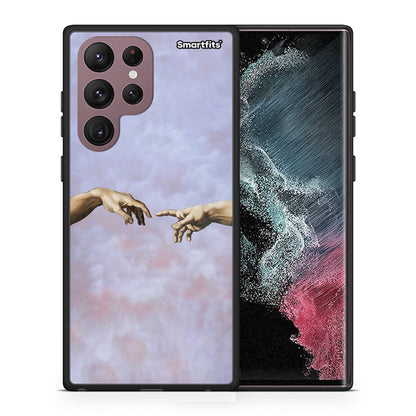 Θήκη Samsung S22 Ultra Adam Hand από τη Smartfits με σχέδιο στο πίσω μέρος και μαύρο περίβλημα | Samsung S22 Ultra Adam Hand case with colorful back and black bezels