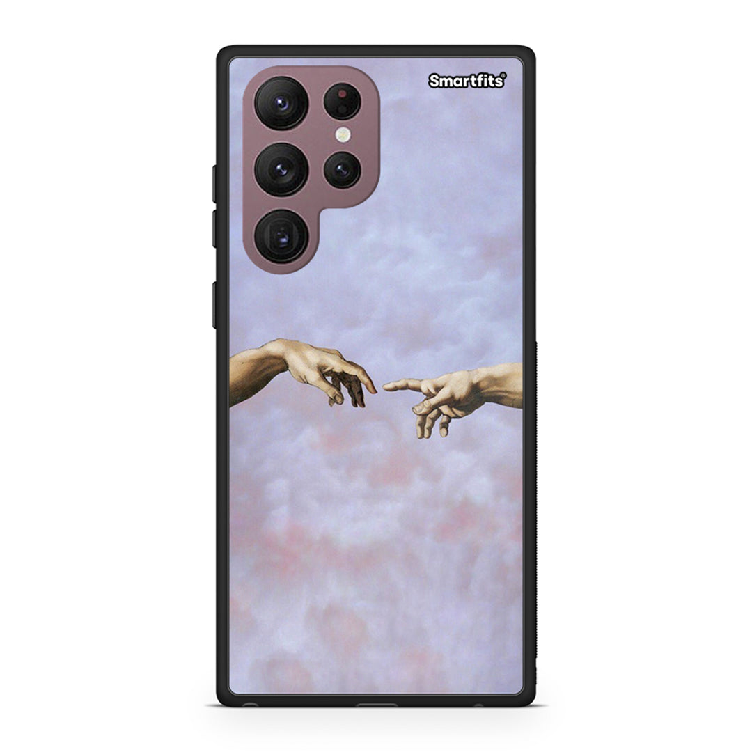 Samsung S22 Ultra Adam Hand θήκη από τη Smartfits με σχέδιο στο πίσω μέρος και μαύρο περίβλημα | Smartphone case with colorful back and black bezels by Smartfits
