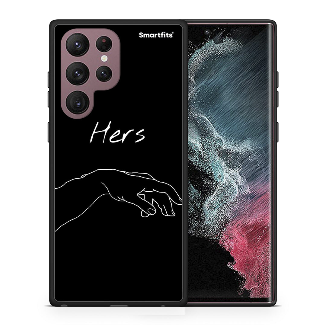 Θήκη Αγίου Βαλεντίνου Samsung S22 Ultra Aeshetic Love 1 από τη Smartfits με σχέδιο στο πίσω μέρος και μαύρο περίβλημα | Samsung S22 Ultra Aeshetic Love 1 case with colorful back and black bezels