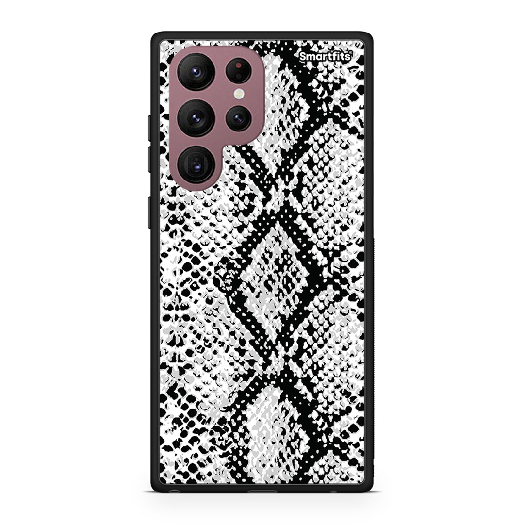 Samsung S22 Ultra White Snake Animal case, cover, bumper