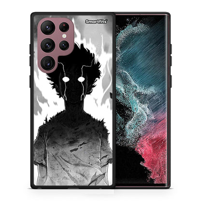 Θήκη Samsung S22 Ultra Anime Boy από τη Smartfits με σχέδιο στο πίσω μέρος και μαύρο περίβλημα | Samsung S22 Ultra Anime Boy case with colorful back and black bezels