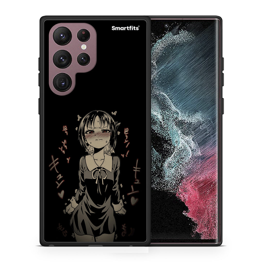 Θήκη Samsung S22 Ultra Anime Girl από τη Smartfits με σχέδιο στο πίσω μέρος και μαύρο περίβλημα | Samsung S22 Ultra Anime Girl case with colorful back and black bezels