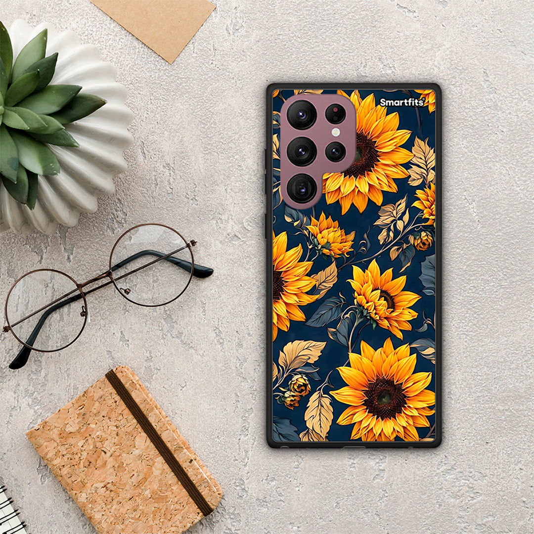 Autumn Sunflowers - Samsung Galaxy S22 Ultra θήκη