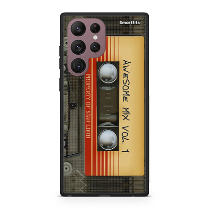 Samsung S22 Ultra Awesome Mix θήκη από τη Smartfits με σχέδιο στο πίσω μέρος και μαύρο περίβλημα | Smartphone case with colorful back and black bezels by Smartfits