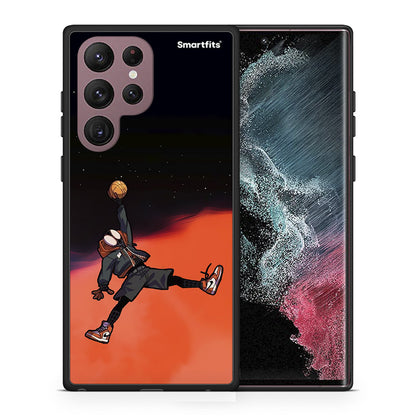 Θήκη Samsung S22 Ultra Basketball Hero από τη Smartfits με σχέδιο στο πίσω μέρος και μαύρο περίβλημα | Samsung S22 Ultra Basketball Hero case with colorful back and black bezels