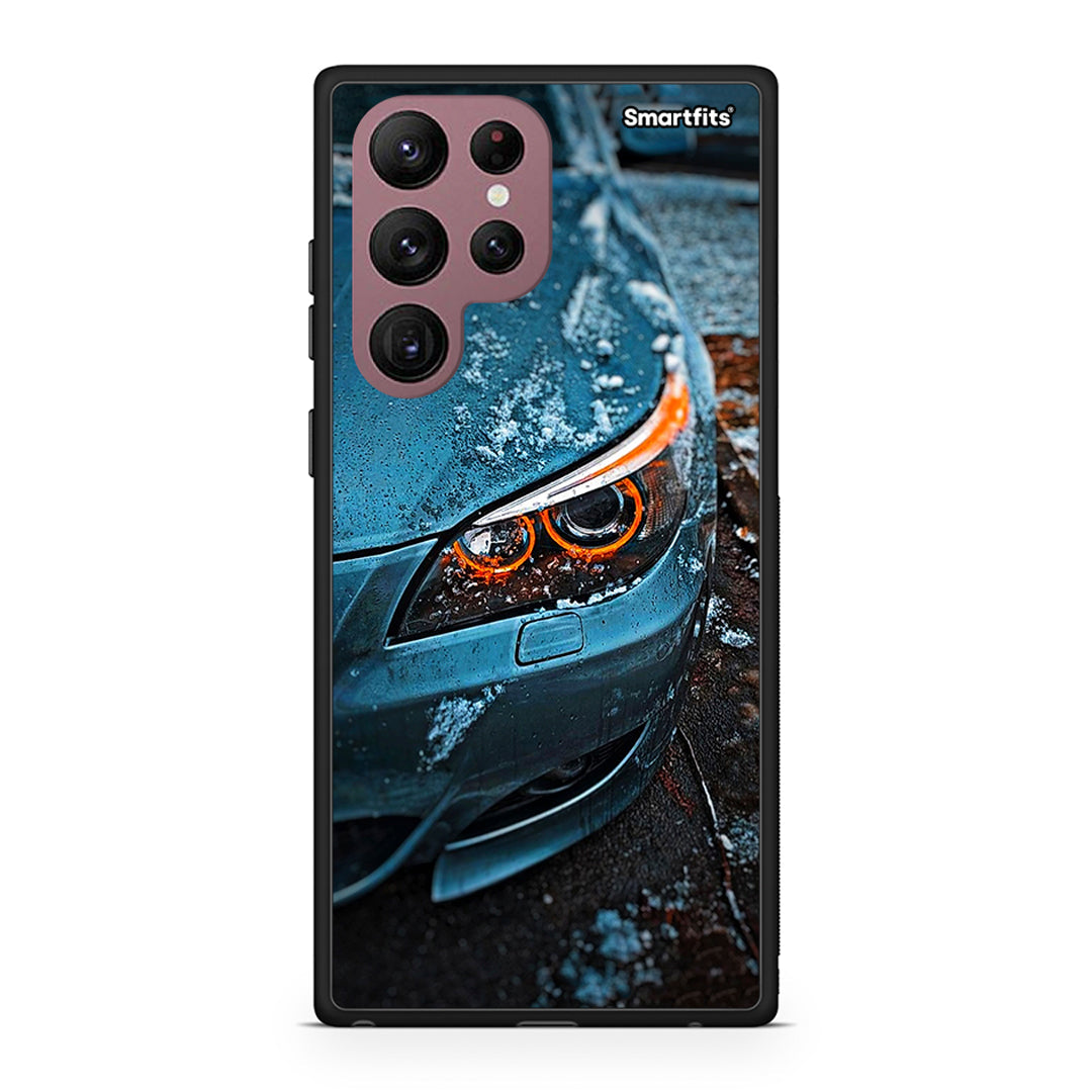 Samsung S22 Ultra Bmw E60 Θήκη από τη Smartfits με σχέδιο στο πίσω μέρος και μαύρο περίβλημα | Smartphone case with colorful back and black bezels by Smartfits
