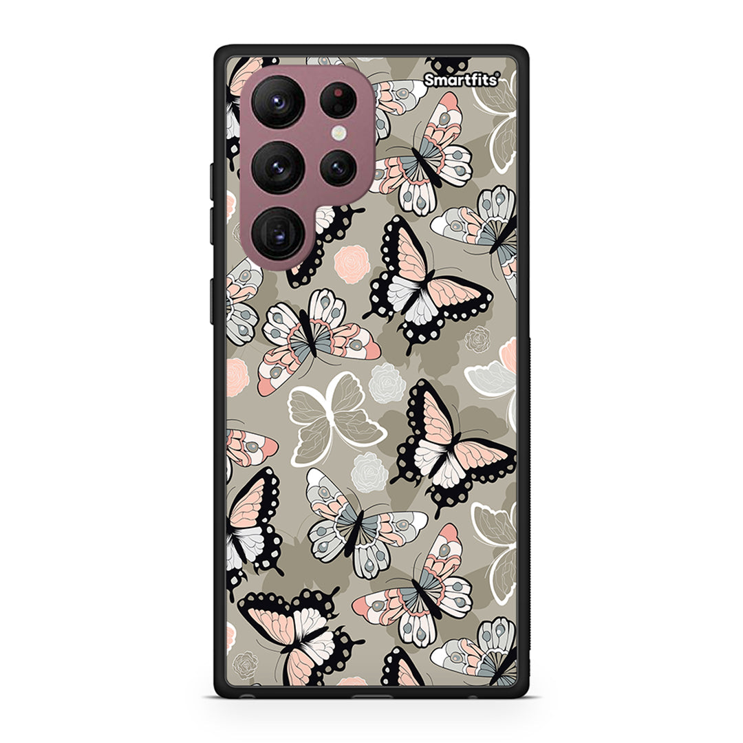 Samsung S22 Ultra Butterflies Boho case, cover, bumper