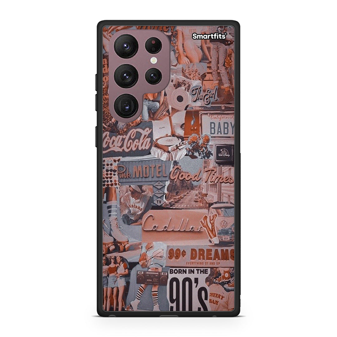 Samsung S22 Ultra Born In 90s θήκη από τη Smartfits με σχέδιο στο πίσω μέρος και μαύρο περίβλημα | Smartphone case with colorful back and black bezels by Smartfits