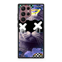 Thumbnail for Samsung S22 Ultra Cat Collage θήκη από τη Smartfits με σχέδιο στο πίσω μέρος και μαύρο περίβλημα | Smartphone case with colorful back and black bezels by Smartfits