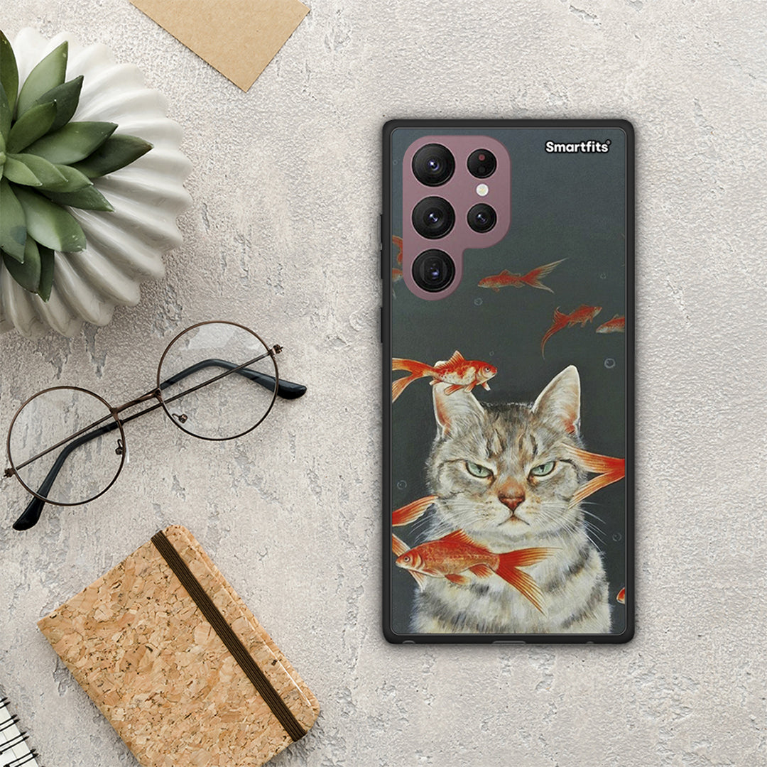 Cat Goldfish - Samsung Galaxy S22 Ultra θήκη