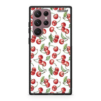 Thumbnail for Samsung S22 Ultra Cherry Summer θήκη από τη Smartfits με σχέδιο στο πίσω μέρος και μαύρο περίβλημα | Smartphone case with colorful back and black bezels by Smartfits