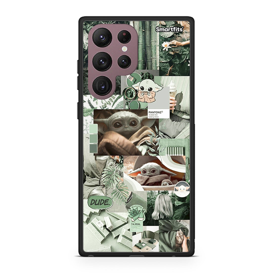 Samsung S22 Ultra Collage Dude Θήκη Αγίου Βαλεντίνου από τη Smartfits με σχέδιο στο πίσω μέρος και μαύρο περίβλημα | Smartphone case with colorful back and black bezels by Smartfits