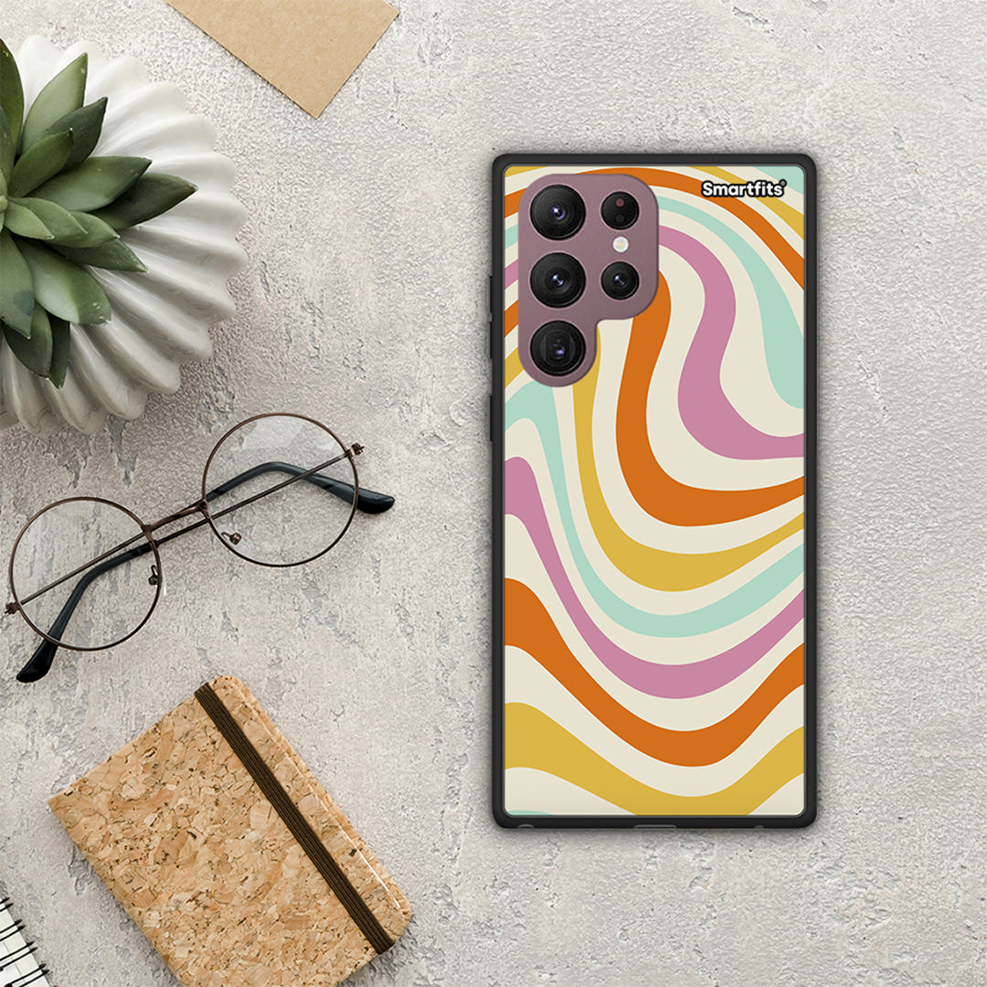 Colourful Waves - Samsung Galaxy S22 Ultra θήκη