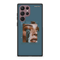 Thumbnail for Samsung S22 Ultra Cry An Ocean θήκη από τη Smartfits με σχέδιο στο πίσω μέρος και μαύρο περίβλημα | Smartphone case with colorful back and black bezels by Smartfits