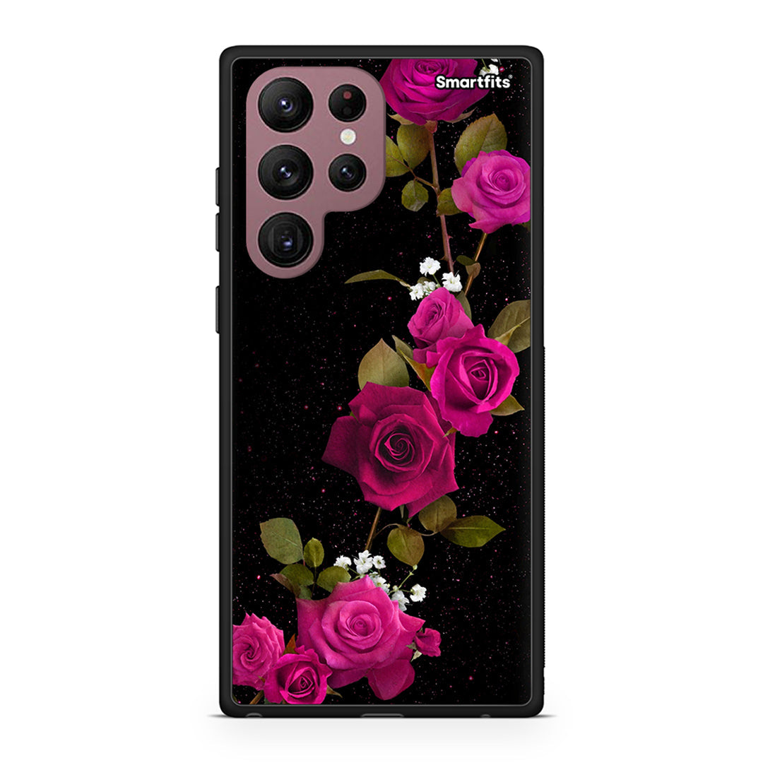 Samsung S22 Ultra Red Roses Flower case, cover, bumper