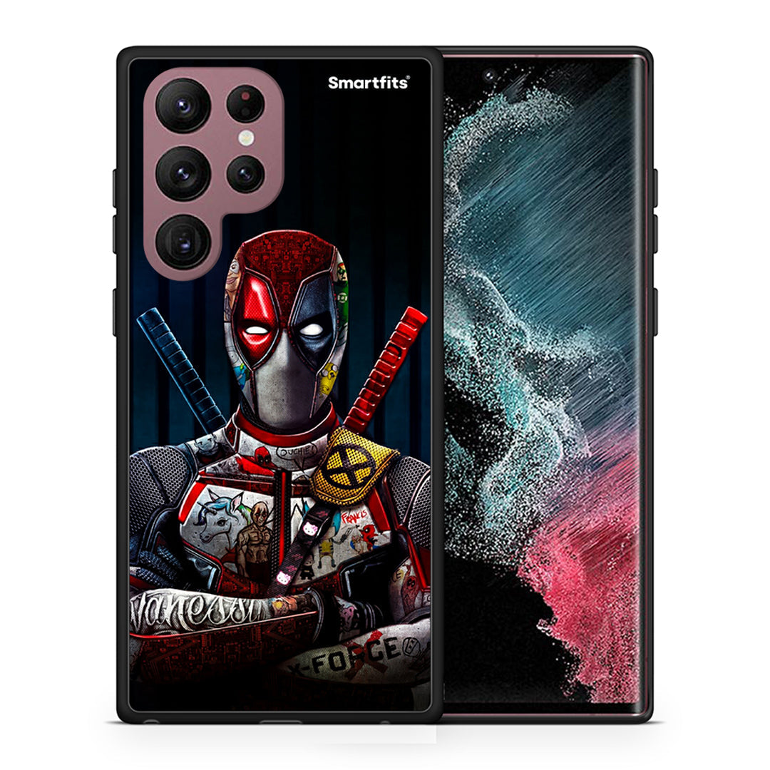 Θήκη Samsung S22 Ultra Funny Guy από τη Smartfits με σχέδιο στο πίσω μέρος και μαύρο περίβλημα | Samsung S22 Ultra Funny Guy case with colorful back and black bezels