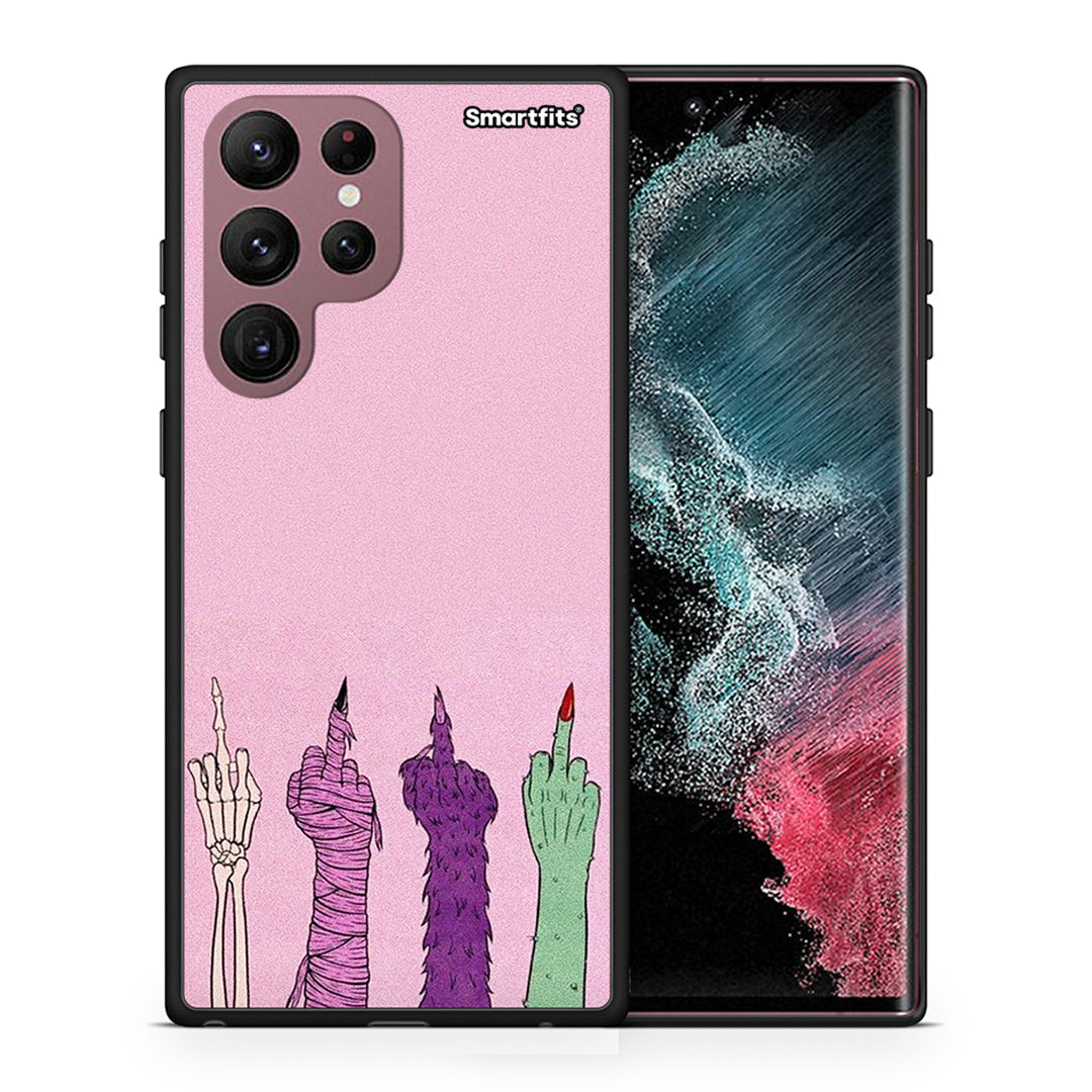 Θήκη Samsung S22 Ultra Halloween Be A Lady από τη Smartfits με σχέδιο στο πίσω μέρος και μαύρο περίβλημα | Samsung S22 Ultra Halloween Be A Lady case with colorful back and black bezels