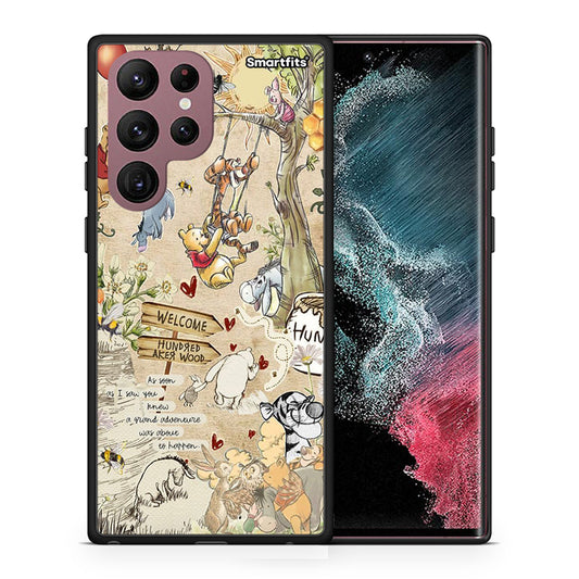 Θήκη Samsung S22 Ultra Happy Friends από τη Smartfits με σχέδιο στο πίσω μέρος και μαύρο περίβλημα | Samsung S22 Ultra Happy Friends case with colorful back and black bezels