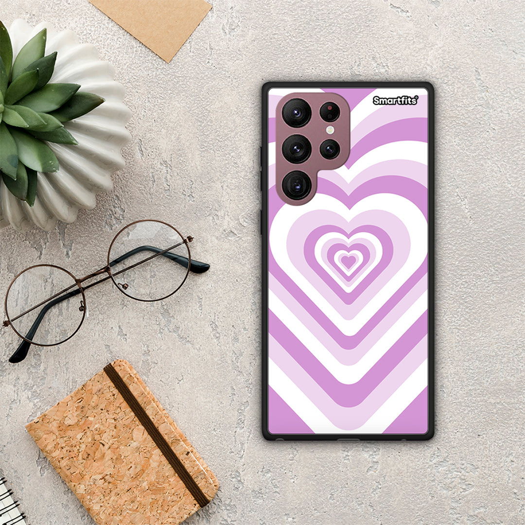 Lilac Hearts - Samsung Galaxy S22 Ultra θήκη