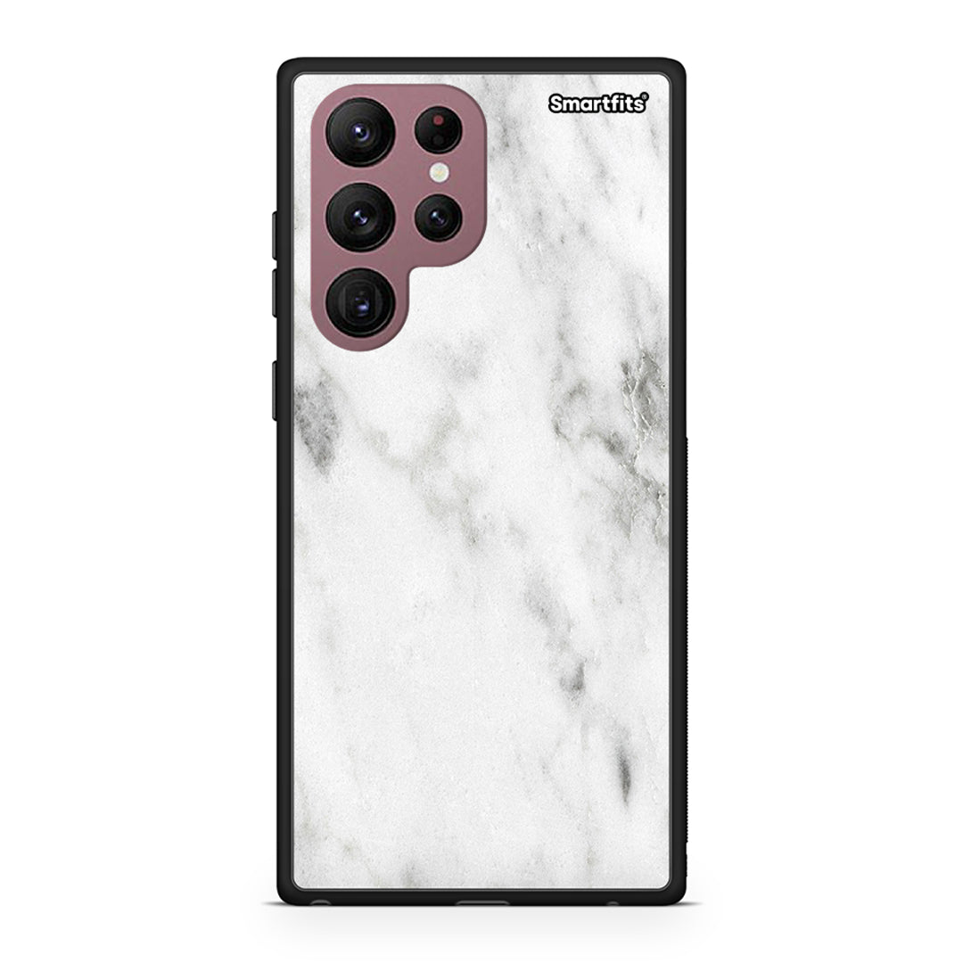 Samsung S22 Ultra White marble case, cover, bumper