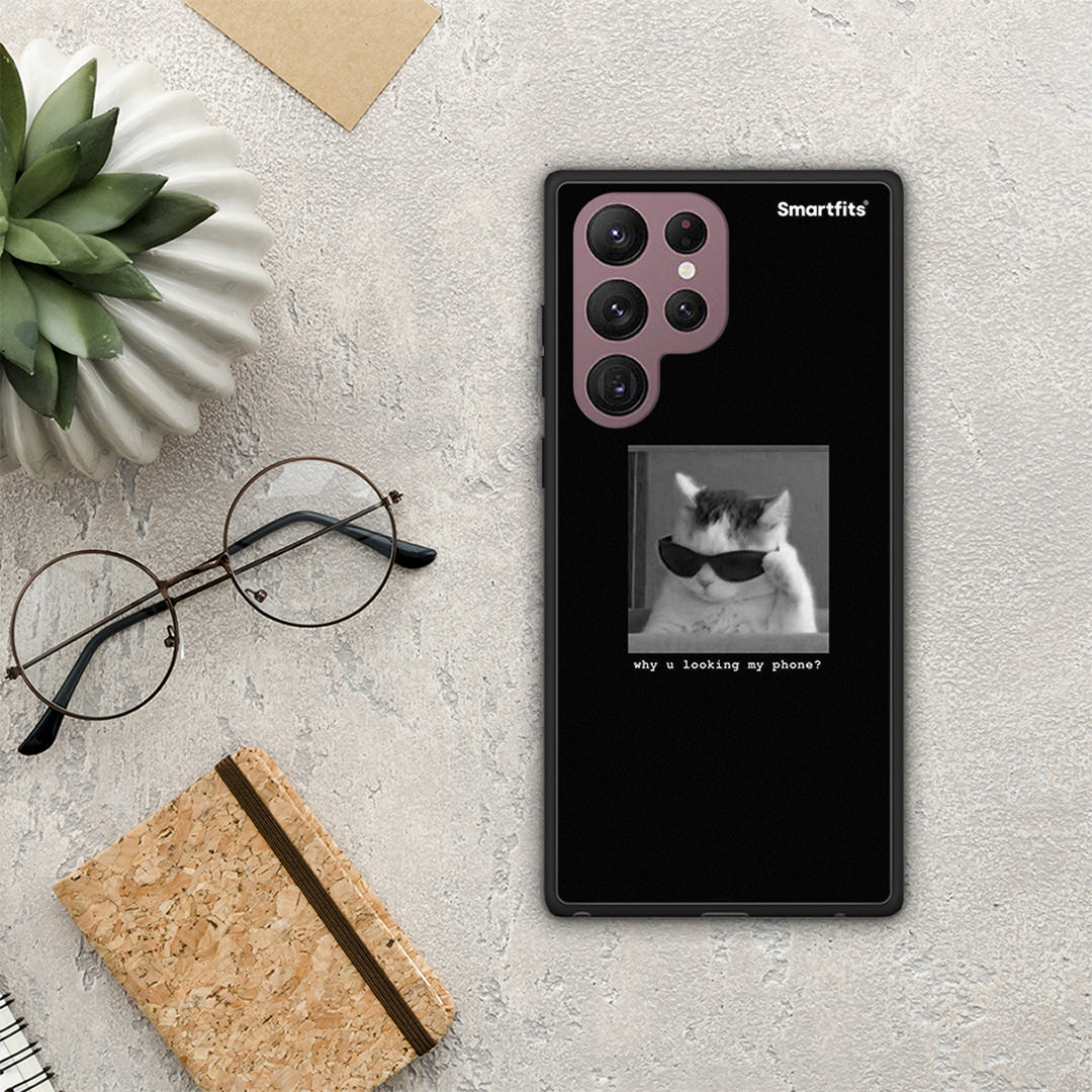 Meme Cat - Samsung Galaxy S22 Ultra θήκη