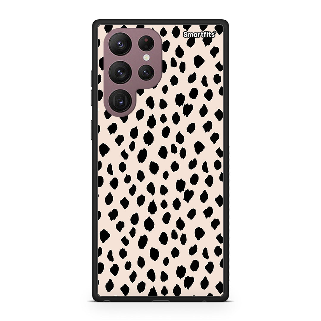 Samsung S22 Ultra New Polka Dots θήκη από τη Smartfits με σχέδιο στο πίσω μέρος και μαύρο περίβλημα | Smartphone case with colorful back and black bezels by Smartfits