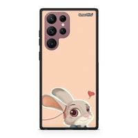 Thumbnail for Samsung S22 Ultra Nick Wilde And Judy Hopps Love 2 θήκη από τη Smartfits με σχέδιο στο πίσω μέρος και μαύρο περίβλημα | Smartphone case with colorful back and black bezels by Smartfits