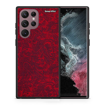 Θήκη Samsung S22 Ultra Paisley Cashmere από τη Smartfits με σχέδιο στο πίσω μέρος και μαύρο περίβλημα | Samsung S22 Ultra Paisley Cashmere case with colorful back and black bezels