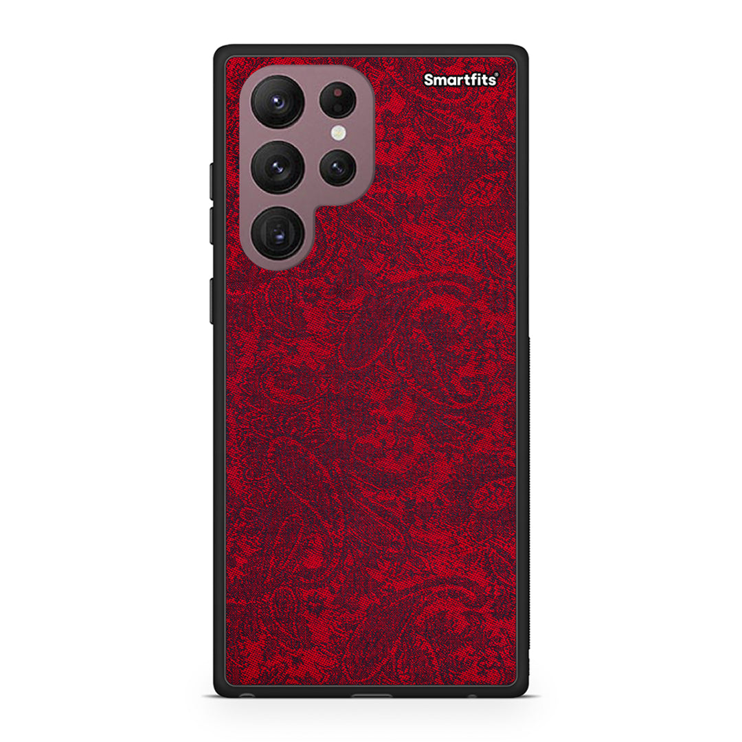 Samsung S22 Ultra Paisley Cashmere θήκη από τη Smartfits με σχέδιο στο πίσω μέρος και μαύρο περίβλημα | Smartphone case with colorful back and black bezels by Smartfits