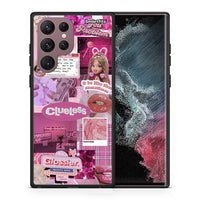 Thumbnail for Θήκη Αγίου Βαλεντίνου Samsung S22 Ultra Pink Love από τη Smartfits με σχέδιο στο πίσω μέρος και μαύρο περίβλημα | Samsung S22 Ultra Pink Love case with colorful back and black bezels