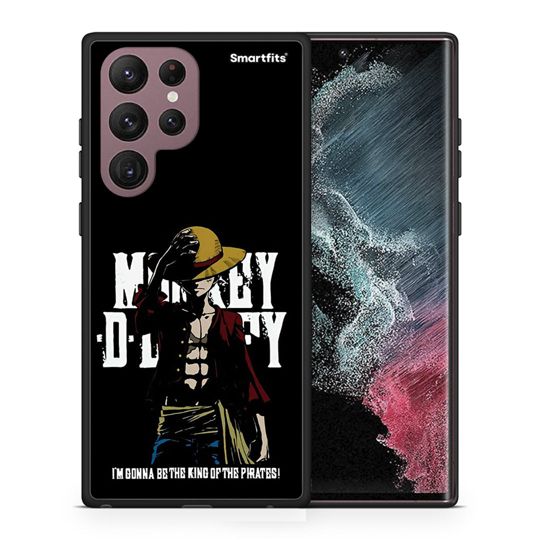 Θήκη Samsung S22 Ultra Pirate King από τη Smartfits με σχέδιο στο πίσω μέρος και μαύρο περίβλημα | Samsung S22 Ultra Pirate King case with colorful back and black bezels