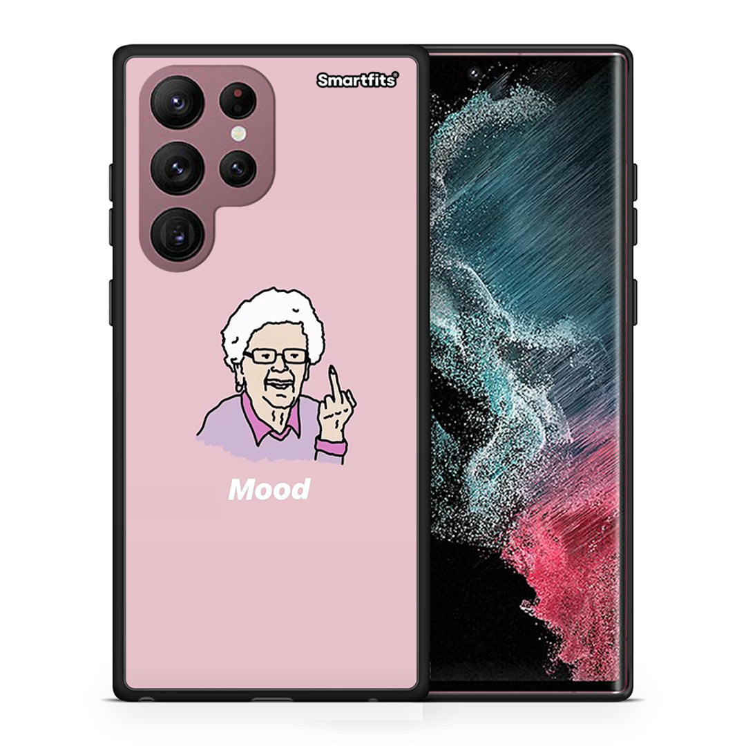 Θήκη Samsung S22 Ultra Mood PopArt από τη Smartfits με σχέδιο στο πίσω μέρος και μαύρο περίβλημα | Samsung S22 Ultra Mood PopArt case with colorful back and black bezels