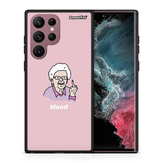 Θήκη Samsung S22 Ultra Mood PopArt από τη Smartfits με σχέδιο στο πίσω μέρος και μαύρο περίβλημα | Samsung S22 Ultra Mood PopArt case with colorful back and black bezels