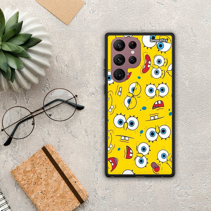 PopArt Sponge - Samsung Galaxy S22 Ultra θήκη