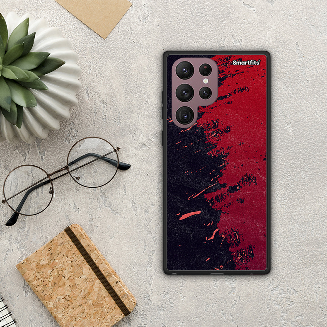 Red Paint - Samsung Galaxy S22 Ultra θήκη
