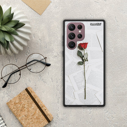 Red Rose - Samsung Galaxy S22 Ultra θήκη