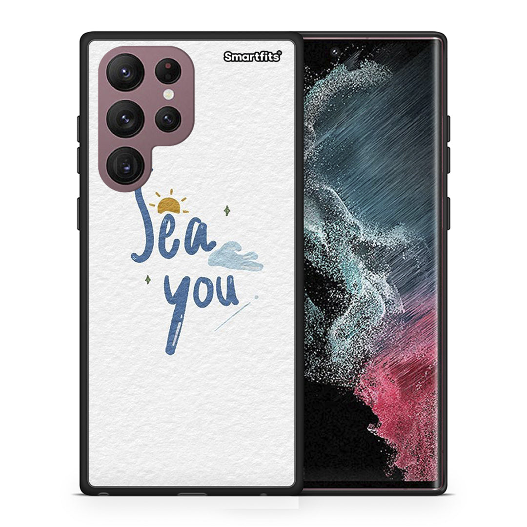 Θήκη Samsung S22 Ultra Sea You από τη Smartfits με σχέδιο στο πίσω μέρος και μαύρο περίβλημα | Samsung S22 Ultra Sea You case with colorful back and black bezels