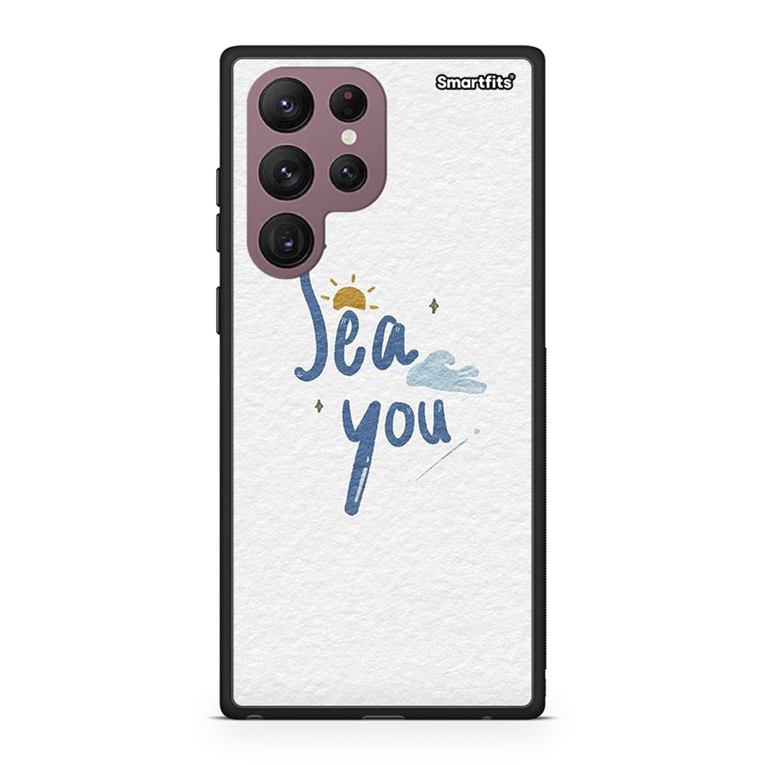Samsung S22 Ultra Sea You Θήκη από τη Smartfits με σχέδιο στο πίσω μέρος και μαύρο περίβλημα | Smartphone case with colorful back and black bezels by Smartfits