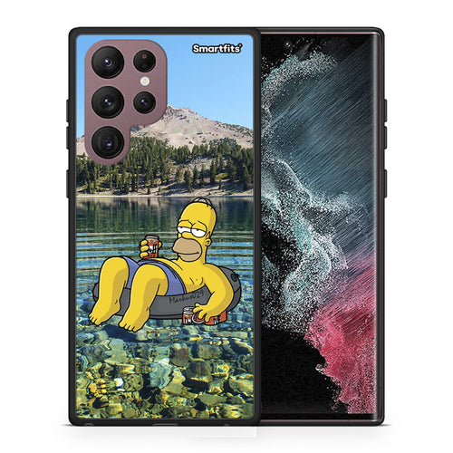 Θήκη Samsung S22 Ultra Summer Happiness από τη Smartfits με σχέδιο στο πίσω μέρος και μαύρο περίβλημα | Samsung S22 Ultra Summer Happiness case with colorful back and black bezels