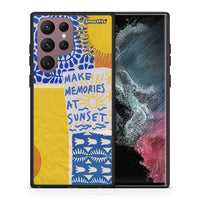 Thumbnail for Θήκη Samsung S22 Ultra Sunset Memories από τη Smartfits με σχέδιο στο πίσω μέρος και μαύρο περίβλημα | Samsung S22 Ultra Sunset Memories case with colorful back and black bezels