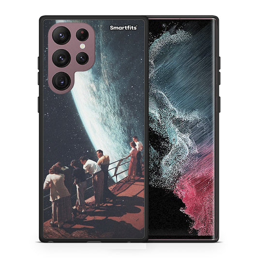 Θήκη Samsung S22 Ultra Surreal View από τη Smartfits με σχέδιο στο πίσω μέρος και μαύρο περίβλημα | Samsung S22 Ultra Surreal View case with colorful back and black bezels