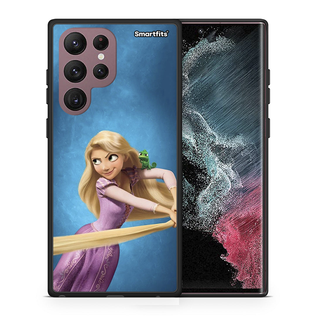 Θήκη Αγίου Βαλεντίνου Samsung S22 Ultra Tangled 2 από τη Smartfits με σχέδιο στο πίσω μέρος και μαύρο περίβλημα | Samsung S22 Ultra Tangled 2 case with colorful back and black bezels