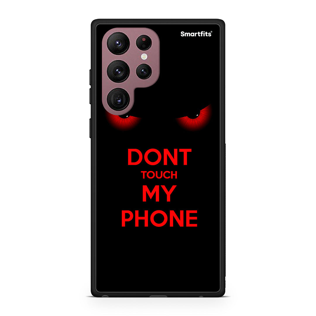 Samsung S22 Ultra Touch My Phone Θήκη από τη Smartfits με σχέδιο στο πίσω μέρος και μαύρο περίβλημα | Smartphone case with colorful back and black bezels by Smartfits