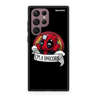 Thumbnail for Samsung S22 Ultra Unicorn Deadpool θήκη από τη Smartfits με σχέδιο στο πίσω μέρος και μαύρο περίβλημα | Smartphone case with colorful back and black bezels by Smartfits