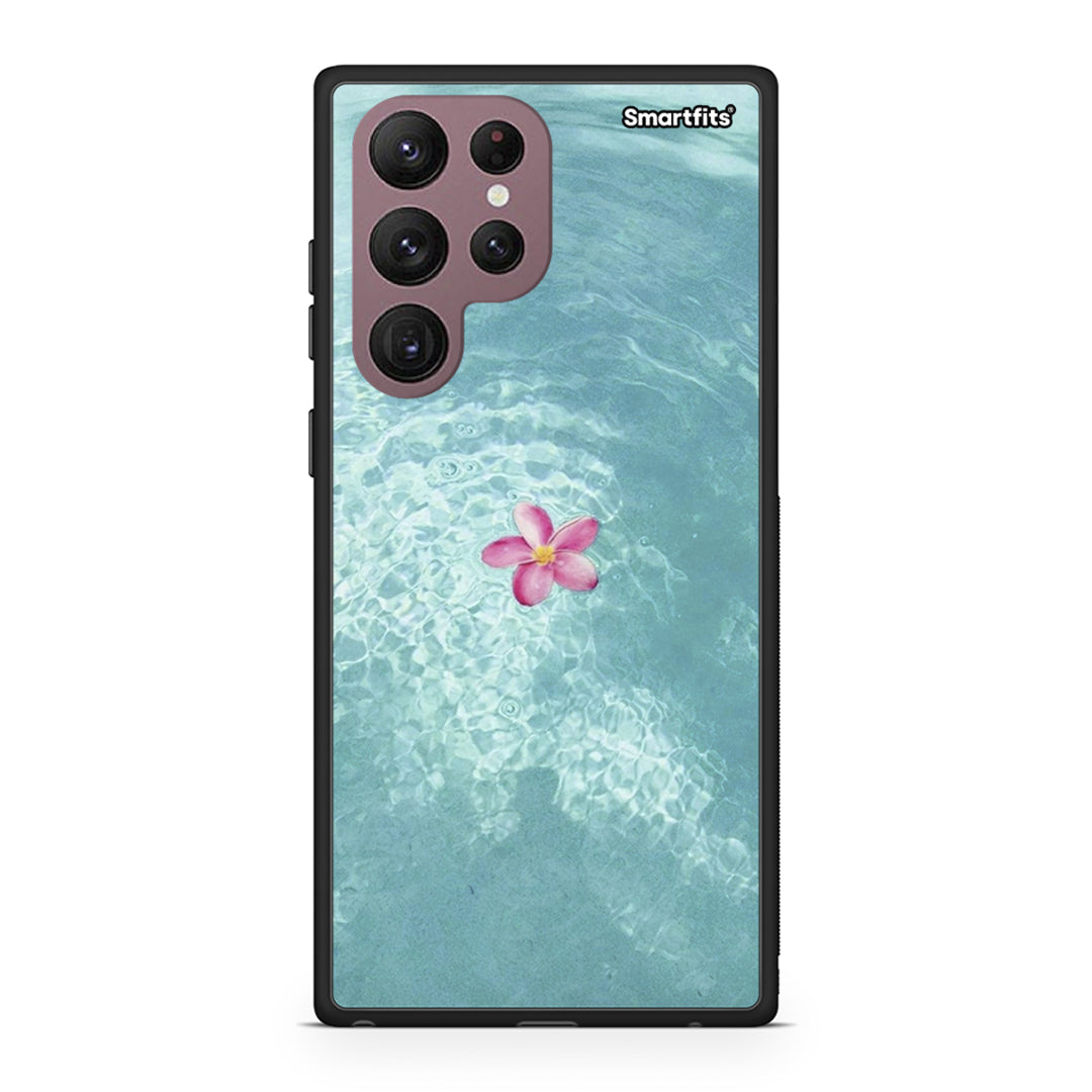 Samsung S22 Ultra Water Flower Θήκη από τη Smartfits με σχέδιο στο πίσω μέρος και μαύρο περίβλημα | Smartphone case with colorful back and black bezels by Smartfits