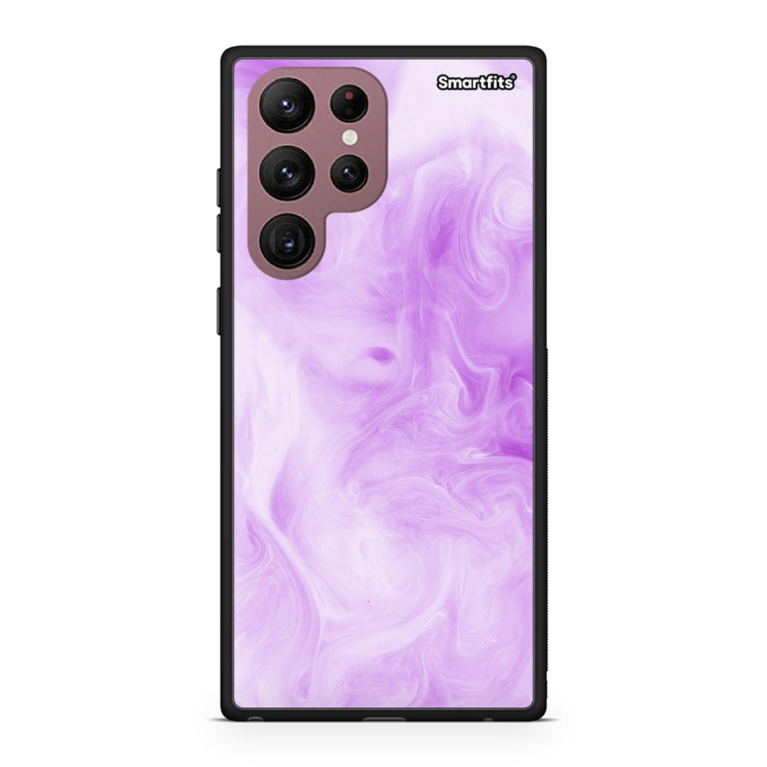 Samsung S22 Ultra Watercolor Lavender case, cover, bumper