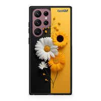 Thumbnail for Samsung S22 Ultra Yellow Daisies θήκη από τη Smartfits με σχέδιο στο πίσω μέρος και μαύρο περίβλημα | Smartphone case with colorful back and black bezels by Smartfits