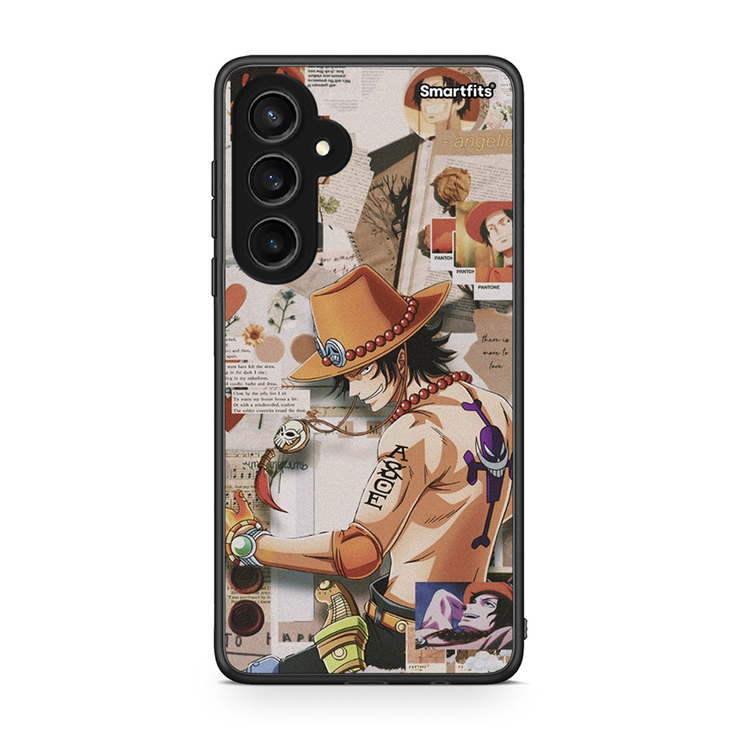 Samsung Galaxy S23 FE Anime Collage θήκη από τη Smartfits με σχέδιο στο πίσω μέρος και μαύρο περίβλημα | Smartphone case with colorful back and black bezels by Smartfits